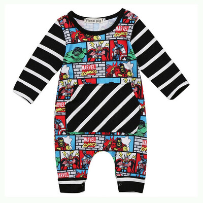

Newborn Infant Baby Kid Boy Outfit Clothes Superhero Romper Jumpsuit Bodysuit