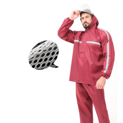 

Raincoat Suit Impermeable Men Hooded Detachable Double Cap Motorcycle Poncho Motorcycle Rainwear -3XL Hiking Fishing Rain Gear