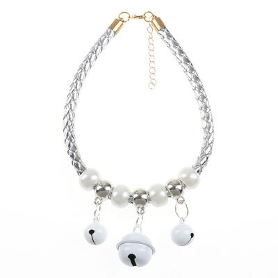 

Cute Pet Dog Puppy Cat Kitten Collar Adjustable Necktie Necklace with Bells