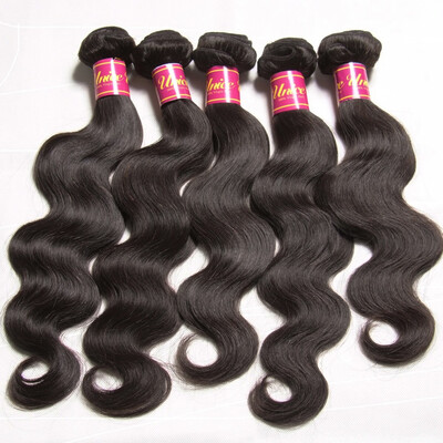 

UNice Hair Peruvian Virgin Human Hair Extensions Body Wave 4 Bundles
