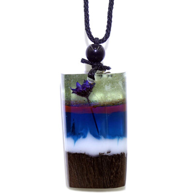 

Fashionable Jewelry Accessories Gifts Resin Wood Luminous Tri-color Cloud Pendant Sweater Chain Women