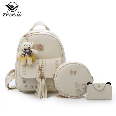 

Sweet lady fashion womens shoulder bag bag female new female bag sewing line set backpack