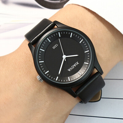 

Korean watch female student Korean fashion trend simple female watch belt black middle school student couple watch