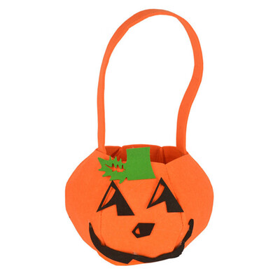

Siaonvr Halloween Pumpkin Candy Bag Kids Witch Trick Treat Handbag Children Storage Bag
