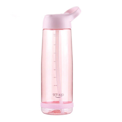 

550ml 850ml 1000ml Outdoor Straw Water Bottle Big Capacity Sports Drinkware