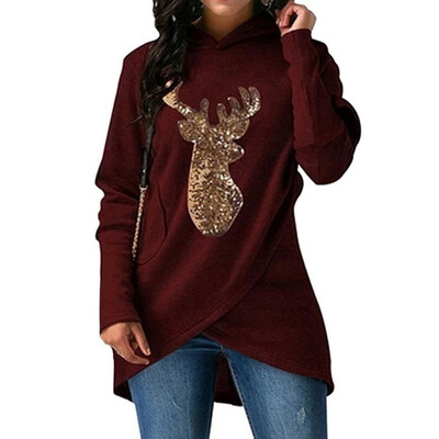 

Women Christmas Hoodie Casual Long Sleeve