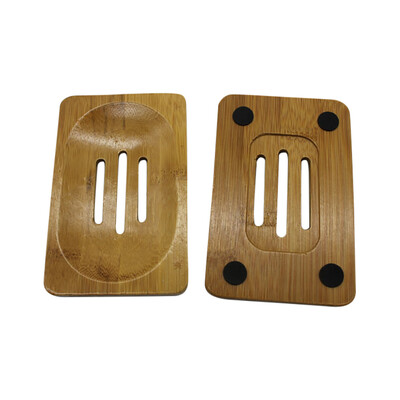

〖Follure〗Excellent Natural Bamboo Soap Dish Storage Holder Bath Shower Bathroom