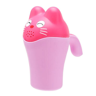 

Cartoon Cat Bathing Shower Cup Newborn Baby Shampoo Bailer Water Ladle