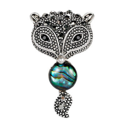 

Fashion Blue Butterfly Brooch Clothes Accessories Gold-color Abalone Shell Insect Brooches Jewelry Pins For Suit Dress