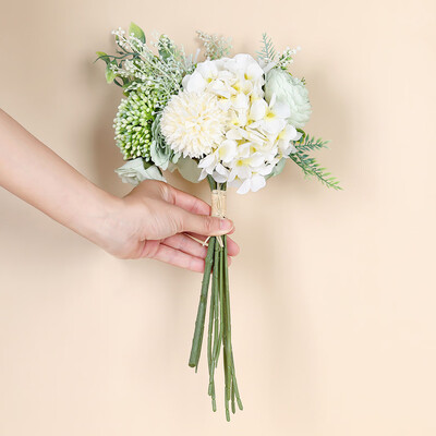 

Gobestart Hand Holds Large Artificial Flower Plant Bonsai Wedding Decoration INS Wind