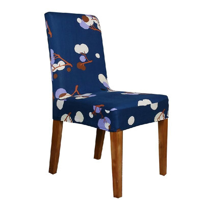 

Printed Chair Cover Soft Milk Silk Home Seat Protector Stretch Anti Dust