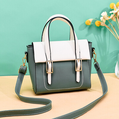 

Contrast style Korean version of the female bag fresh shoulder slung small bag 2019 new fashion handbag