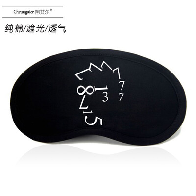 

Fashion creative sleep shade eye mask ice bag eye protection breathable cute cartoon student nap black cotton men&women