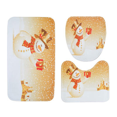 

3pcsset Non Slip Water Absorb Floor Rugs Carpet Bath Mats Bathroom Decor