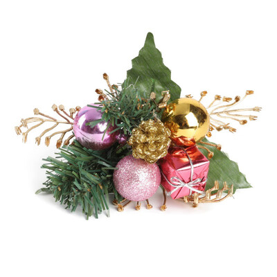 

Christmas Flowers Ornament Artificial Pine Stems Fake Pine Cone Flower Arrangements Wreath Holiday Home Winter Decor