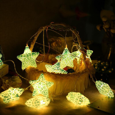 

10 LED String Lights Star-shaped Window Curtain Lights String Lamp Striking Night Light Party Christmas Tree Wedding Home Decor Wa