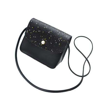 

Fashion Women Shoulder Bag Stars Sequins Faux Leather Messenger Crossbody Pouch