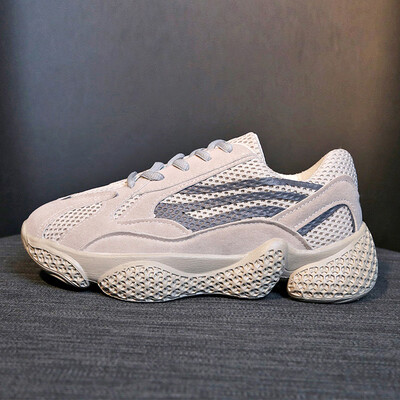 

Xiaobai shoes spring model 2019 new network celebrity thick soled father shoes net breathable sports running net shoes tide