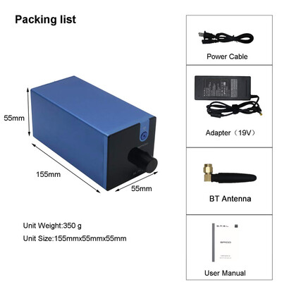 

SMSL SA100 Bluetooth 50 Audio Amplifier 50W50W TPA3116D2 Power Amplifier Digital HI-FI Audio Stereo Amplifier