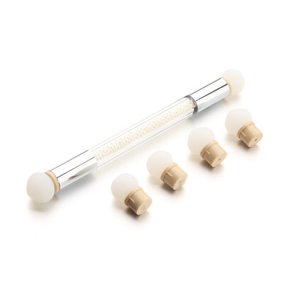 

Toponeto Glitter Powder Picking Dotting Gradient Pen Brush 6 Silica Gel Nail Art Tools
