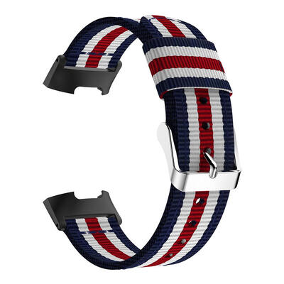 

Nylon Watchband Watch Strap Replacement for Fitbit Charge 3 Smart Bracelet