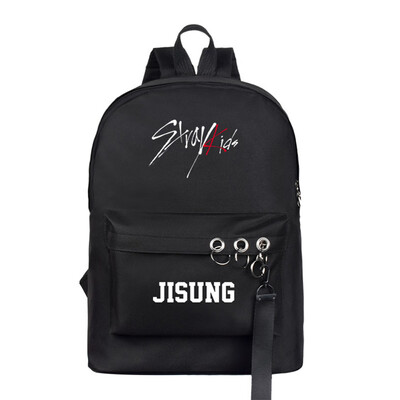 

New Fashion Stray Kids Backpack Kpop Singers Band Shoulder Bag Girls Ladies Bagpack Black Student School Bag