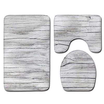 

Gobestart 3pcs Non-Slip Bath Mat Bathroom Kitchen Carpet Doormats Decor