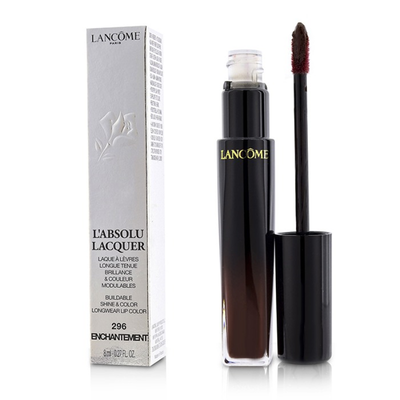 

LANCOME - LAbsolu Lacquer Buildable Shine & Color Longwear Lip Color - 296 Enchantement 8ml027oz