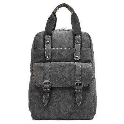 

Brand Casual Men Backpack Matte PU Leather Travel Bag Large Capacity Totes Versatile Waterproof Backpacks Computer School Bag