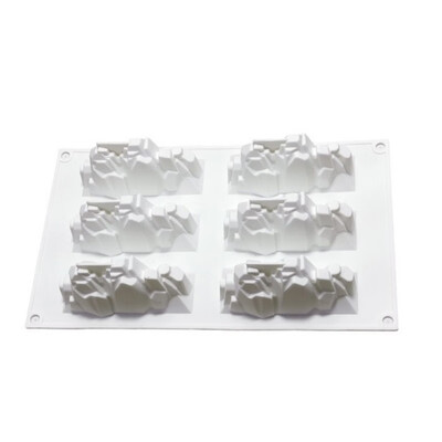 

Snow Mountain 3D Silicone Mold Cake Decorating Mold Origami Round Silicone Mould Chocolate Mousse Dessert Baking Pan