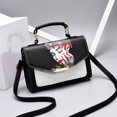 Handbag handbags fashion ladies print shoulder diagonal package