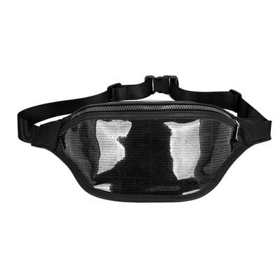 

Newspaper Print Sport Waist Handbags Women Fanny Belt Packs Small Chest Bag