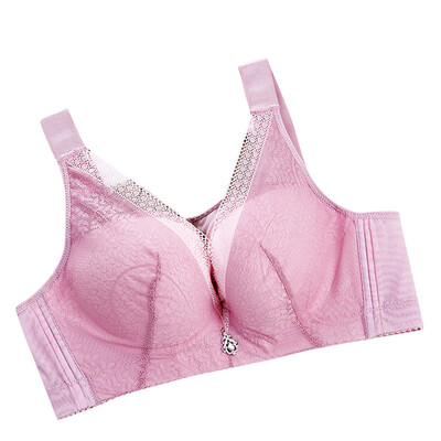 

Toponeto New Women Fixed Shoulder Strap Smooth Underwear Folded With Lace Adjustable Bra