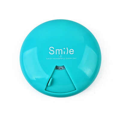 

〖Follure〗Portable Pill Case For Travel Rotate 7 Days Drugs Organizer Pills Dispenser