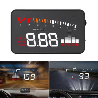 

X5 HUD Car Head Up Display OBDII 2 Speed Warning Fuel Consumption Speedometer