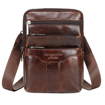 

Mens Vintage Oil Wax Leather Cowhide Shoulder Bag Business Messenger Cross Body Bags Ipad Satchel Sling Bag Birefcase