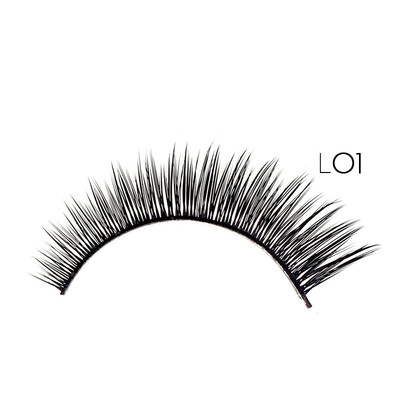 

Fiber Eyelash Handmade Winged Eyelashes Makeup Natural Long Thick False Eyelashes 3 Pairs