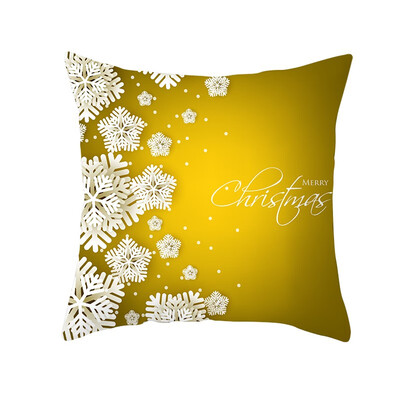 

Siaonvr Christmas Pillow Case Glitter Polyester Sofa Throw Cushion Cover Home Decor