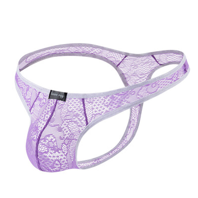 

Tailored Mens Sexy Underwear Transparent See Through Shorts Hot Lip Print Underpants