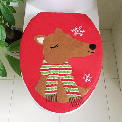 

Tailored 2017 New Christmas Decoration Christmas Snowman Lid Single Toilet Cover