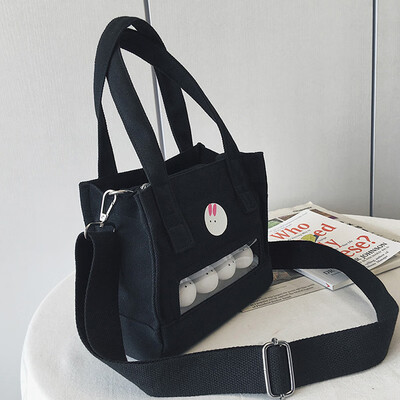 

Summer on the new female 2019 new fashion Joker Messenger bag simple shoulder bag canvas handbag
