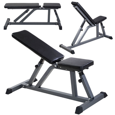 

Ktaxon Adjustable Folding Sit Up Bench Incline Flat Position for Home Gym AB Abdominal Crunch Weight Press Fitness Workout