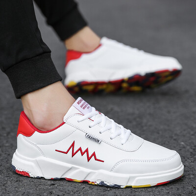 

Shoes mens tide shoes new style small white shoes Korean style casual white social spirit skate shoes