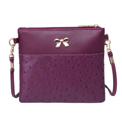 

Vintage Women Bowknot Sling Messenger Bag PU Handbag Shoulder Satchel Bags
