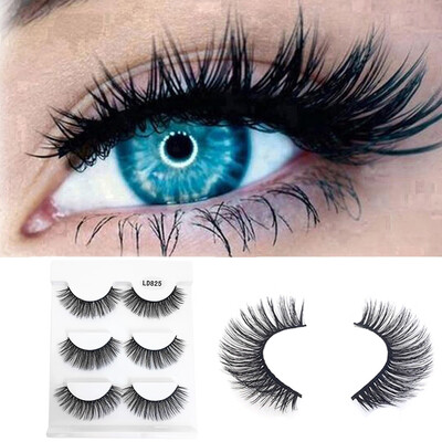 

〖Follure〗3Pair Luxury 3D False Lashes Fluffy Strip Eyelashes Long Natural Party