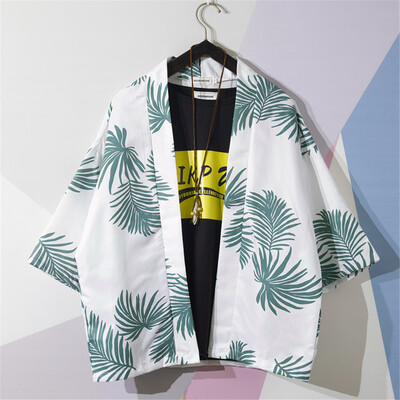 

Tailored Men Summer Fashion Shirts Casual Printing Beach Shirts Long-Sleeve Top Blouse