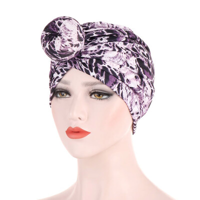 

Muslim Women Turban Hjjab Cap Knot Cancer Chemo Hats Stretchy Head Scarf