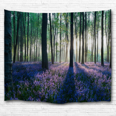 

Lavender in The Woods 3D Printing Home Wall Hanging Tapestry for Decoration