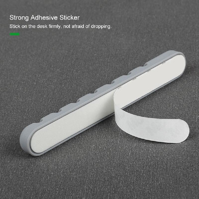 

BUBM Multipurpose Desktop Phone Cable Winder Earphone Clip Charger Organizer Management Wire Cord Fixer Silicone Holder 7 Slot Str