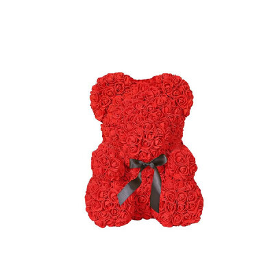 

Valentine Day Birthday Gift Artificial Roses Bear Home Wedding Party Decoration